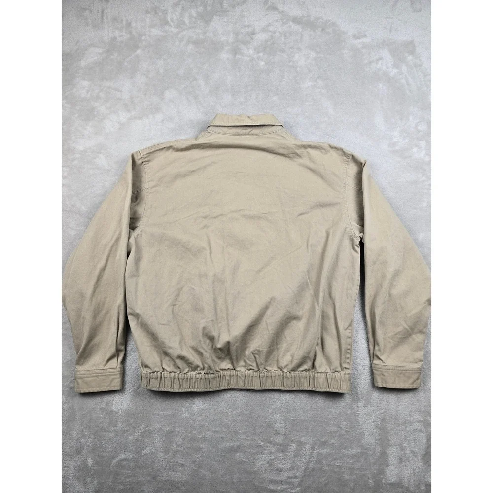 Vtg Polo Ralph Lauren Harrington Jacket Mens Large Tan Full Zip Harrington *Read